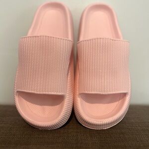 The Cloudies Pink Slide Sandals